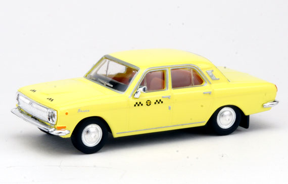 Автомобиль ГАЗ-24 "Такси", желтый