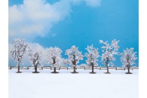 Зимние деревья, 7 шт., 8-10 см