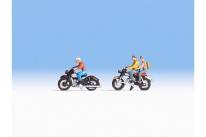 Фигурки мотоциклистов, 3 шт и 2 мотоцикла