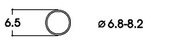 Фрикционные кольца AC, 6,8 - 8,2 диаметр, 10 штук