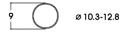 Фрикционные кольца AC, 10,3 - 12,8 mm диаметр, 10 штук