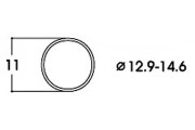 Фрикционные кольца AC, 12,9 - 14,6 mm диаметр, 10 штук