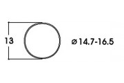 Фрикционные кольца AC, 14,7 - 16,5 mm диаметр, 10 штук