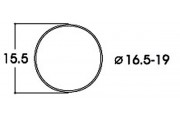 Фрикционные кольца AC, 16,5 - 19 mm диаметр, 10 штук