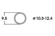 Фрикционные кольца AC,  10,3-12,4 mm диаметр, 10 штук