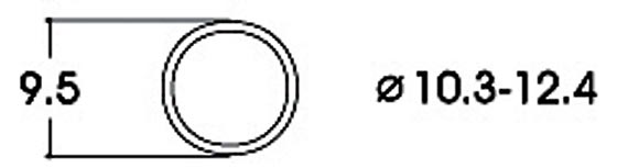 Фрикционные кольца AC,  10,3-12,4 mm диаметр, 10 штук