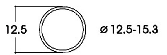 Фрикционные кольца AC, 12,5-15,3 mm диаметр, 10 штук