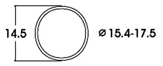 Фрикционные кольца AC, 15,4-17,5 mm диаметр, 10 штук