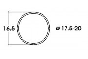 Фрикционные кольца AC, 17,5-20 mm диаметр, 10 штук