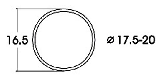 Фрикционные кольца AC, 17,5-20 mm диаметр, 10 штук